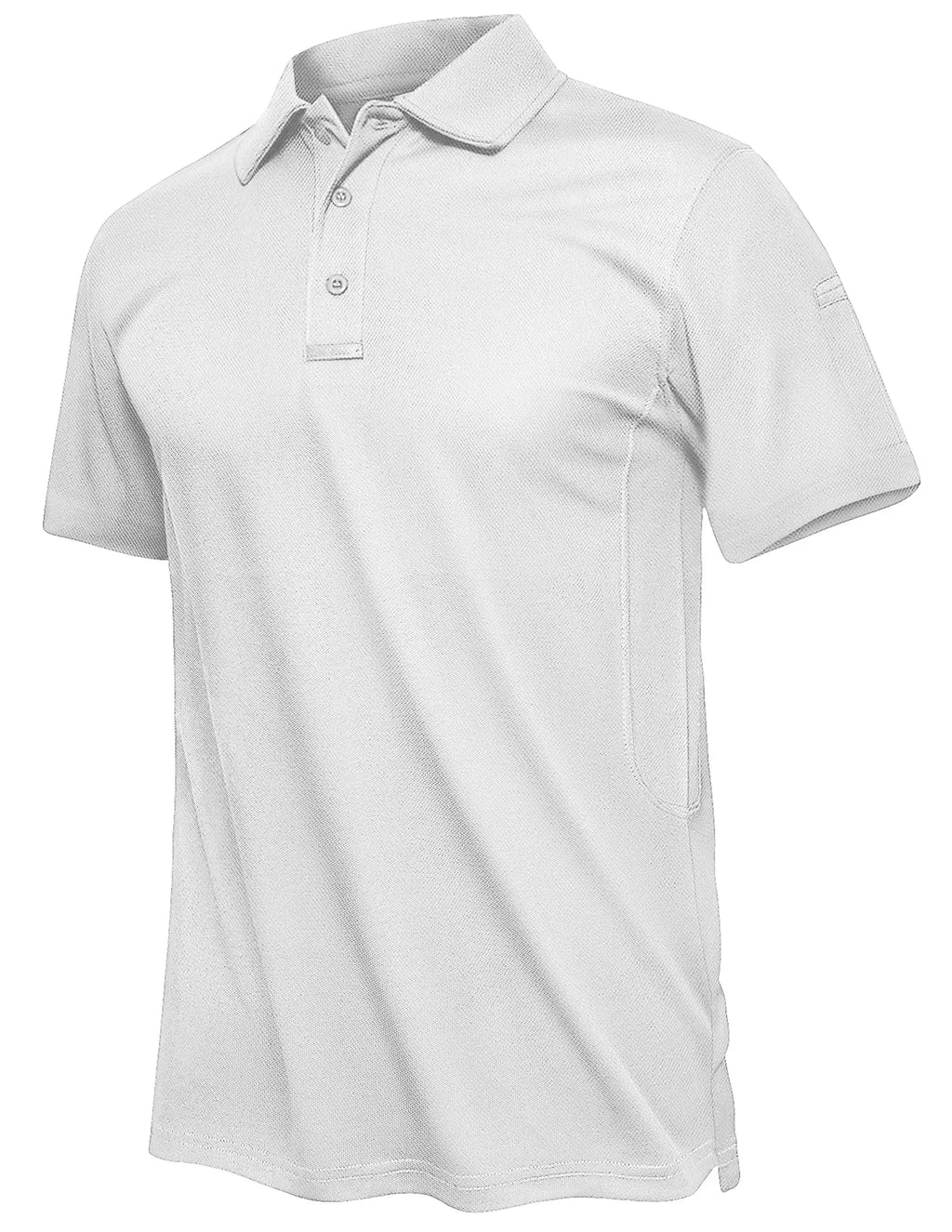 TACVASEN Summer Polo Tee Shirts Men's Short Sleeve Quick Dry T-shirt Breathable Work Shirt Fishing Hiking Golf Polos Top Man