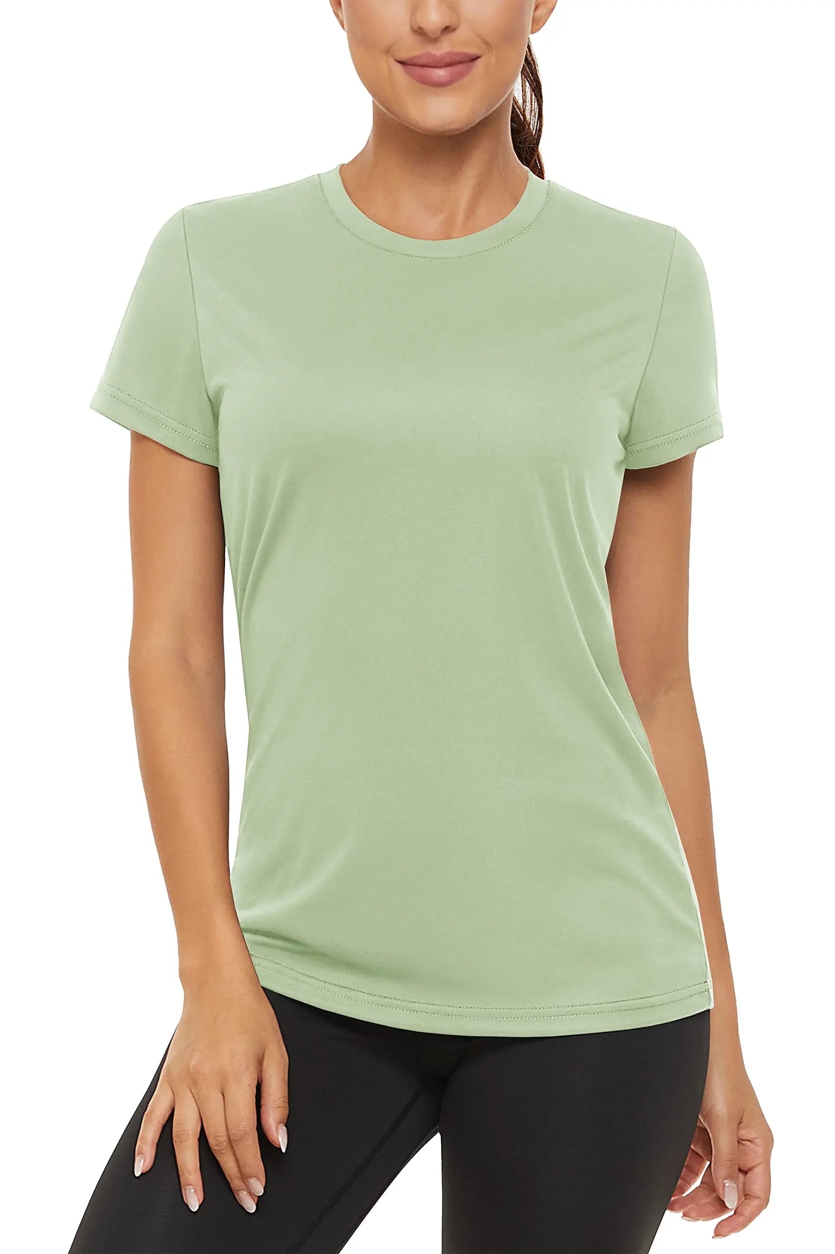 TACVASEN Summer Casual T-shirts UPF 50+ Quick Dry Womens Skin Sun Protection T-shirt Outdoor Running Swim Athletic T shirts Tops