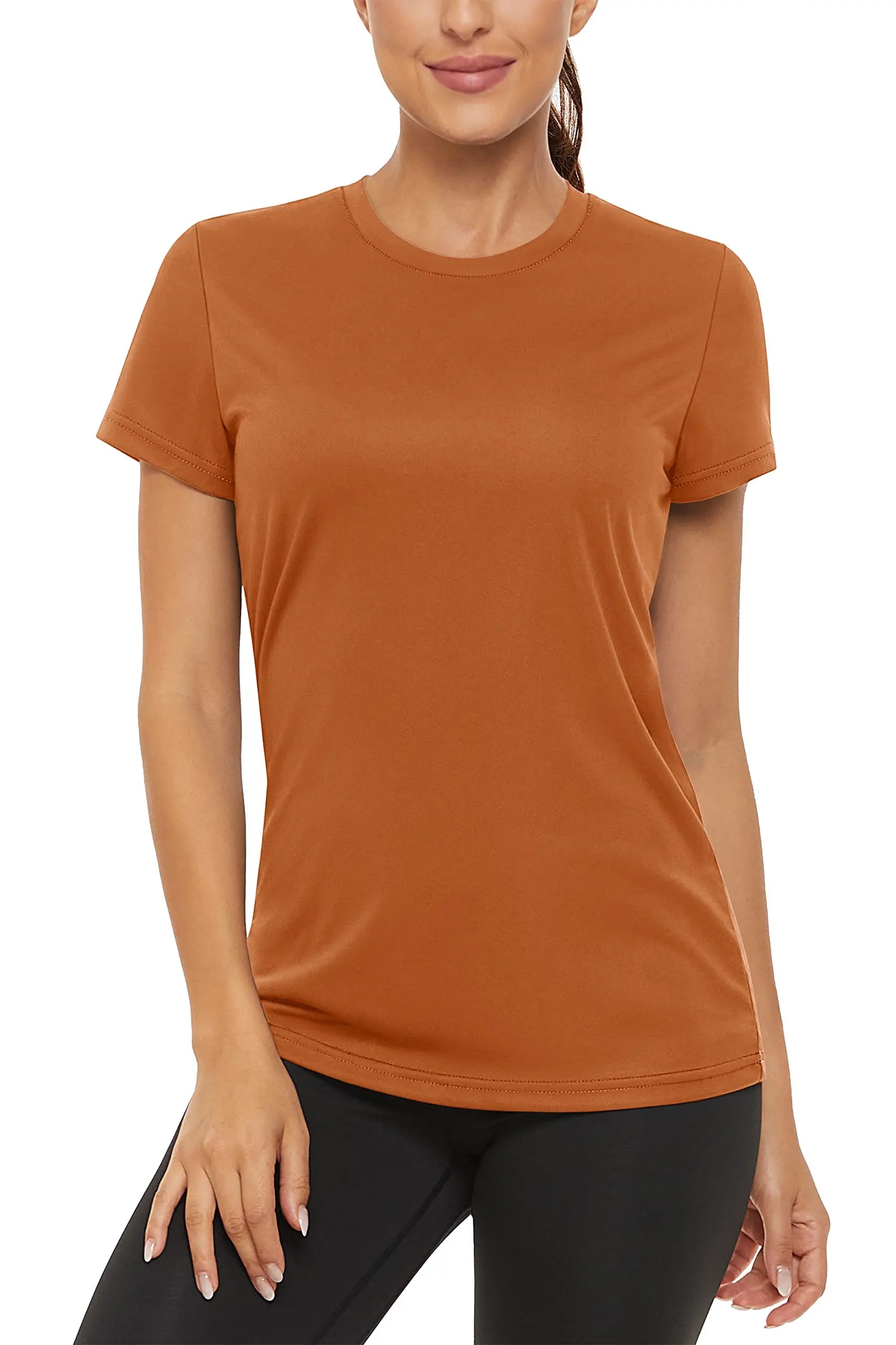 TACVASEN Summer Casual T-shirts UPF 50+ Quick Dry Womens Skin Sun Protection T-shirt Outdoor Running Swim Athletic T shirts Tops