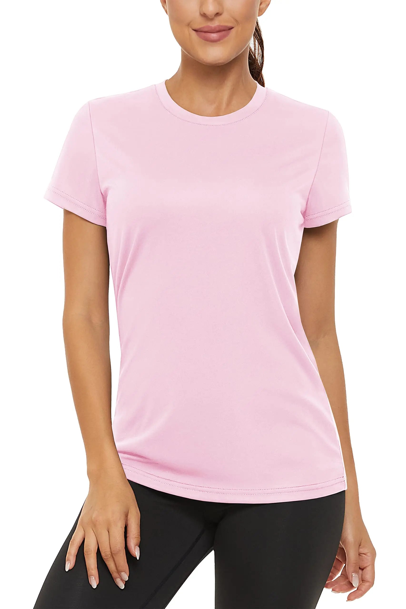 TACVASEN Summer Casual T-shirts UPF 50+ Quick Dry Womens Skin Sun Protection T-shirt Outdoor Running Swim Athletic T shirts Tops
