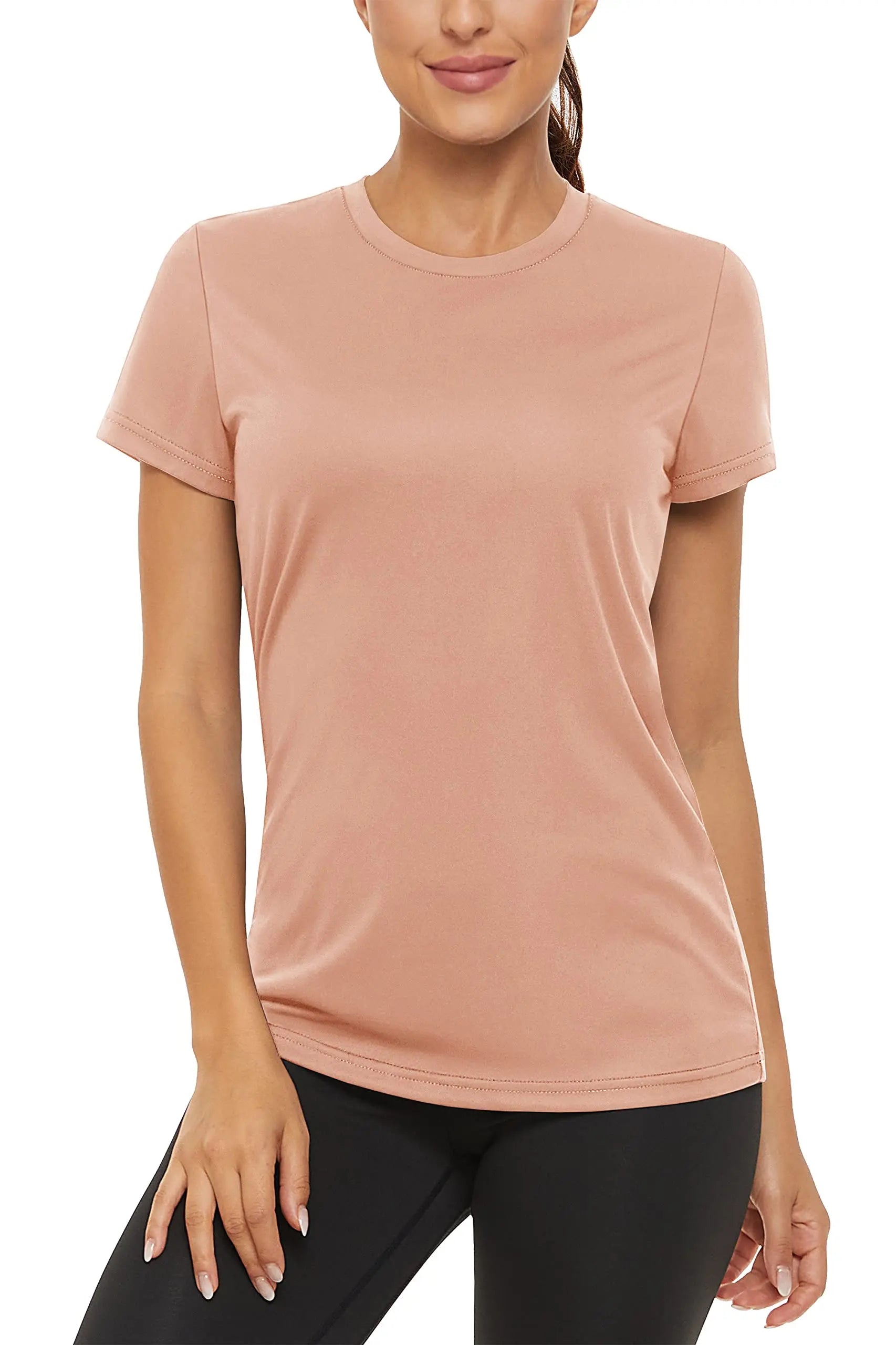 TACVASEN Summer Casual T-shirts UPF 50+ Quick Dry Womens Skin Sun Protection T-shirt Outdoor Running Swim Athletic T shirts Tops