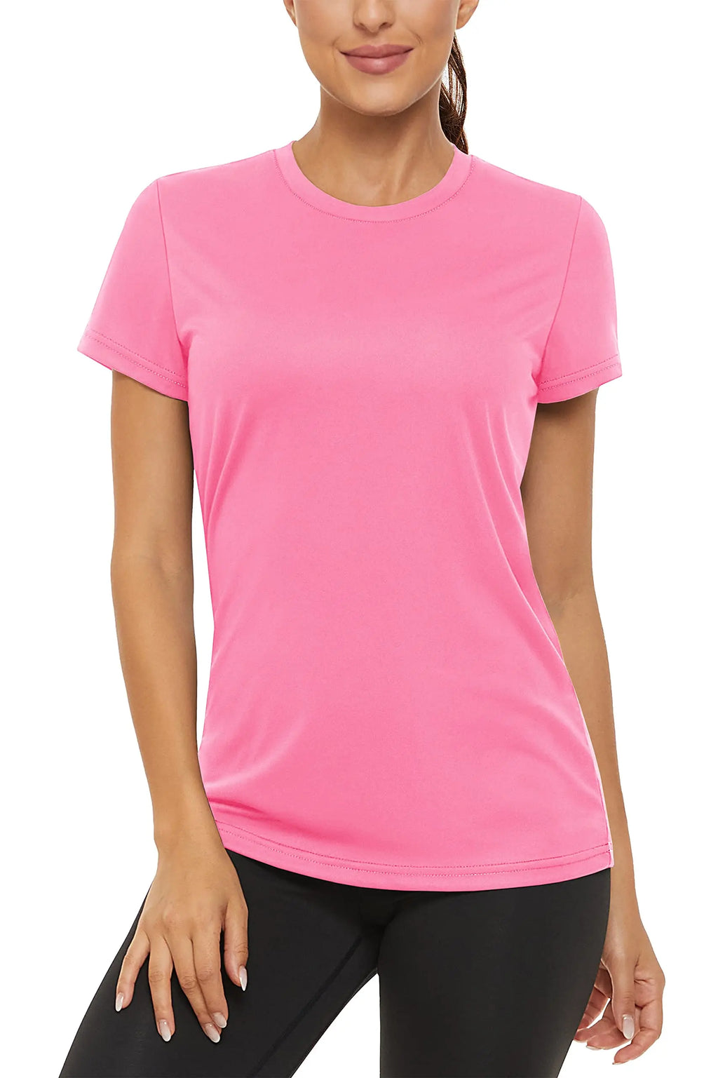 TACVASEN Summer Casual T-shirts UPF 50+ Quick Dry Womens Skin Sun Protection T-shirt Outdoor Running Swim Athletic T shirts Tops