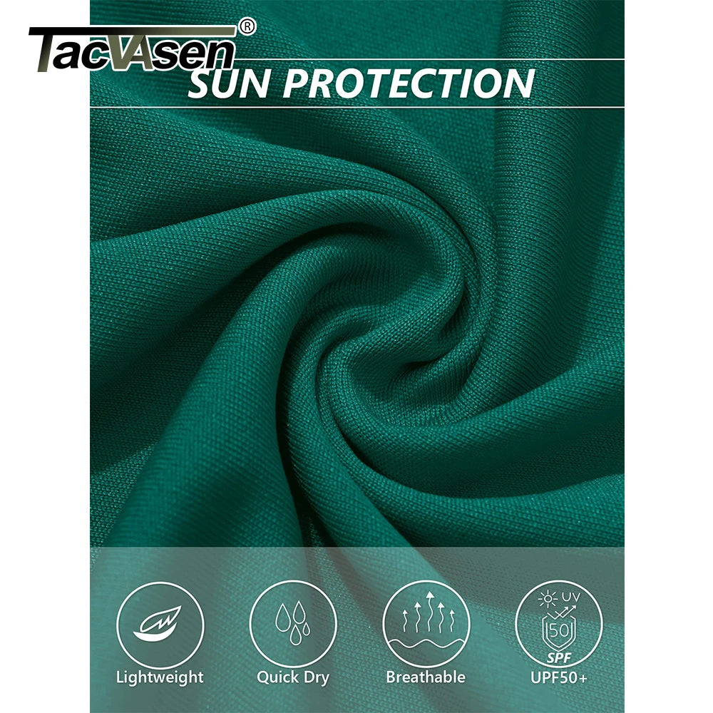 TACVASEN Summer Casual T-shirts UPF 50+ Quick Dry Womens Skin Sun Protection T-shirt Outdoor Running Swim Athletic T shirts Tops