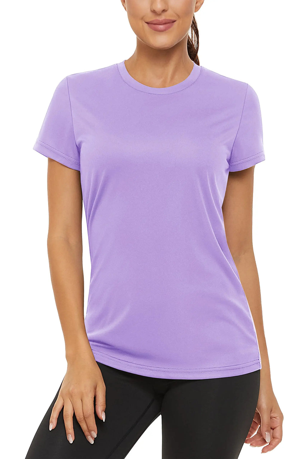 TACVASEN Summer Casual T-shirts UPF 50+ Quick Dry Womens Skin Sun Protection T-shirt Outdoor Running Swim Athletic T shirts Tops