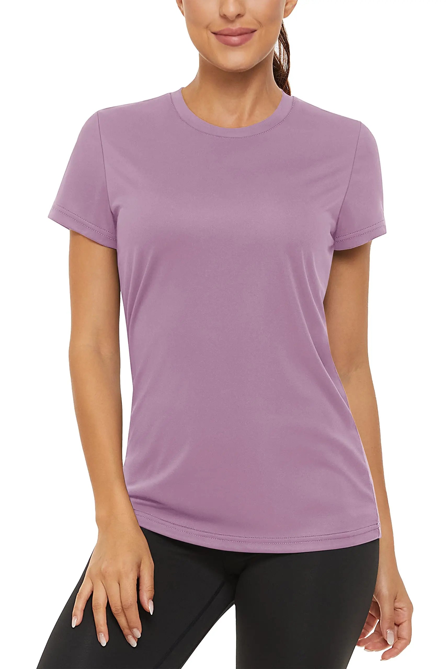 TACVASEN Summer Casual T-shirts UPF 50+ Quick Dry Womens Skin Sun Protection T-shirt Outdoor Running Swim Athletic T shirts Tops