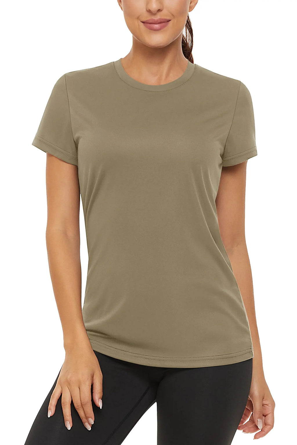 TACVASEN Summer Casual T-shirts UPF 50+ Quick Dry Womens Skin Sun Protection T-shirt Outdoor Running Swim Athletic T shirts Tops