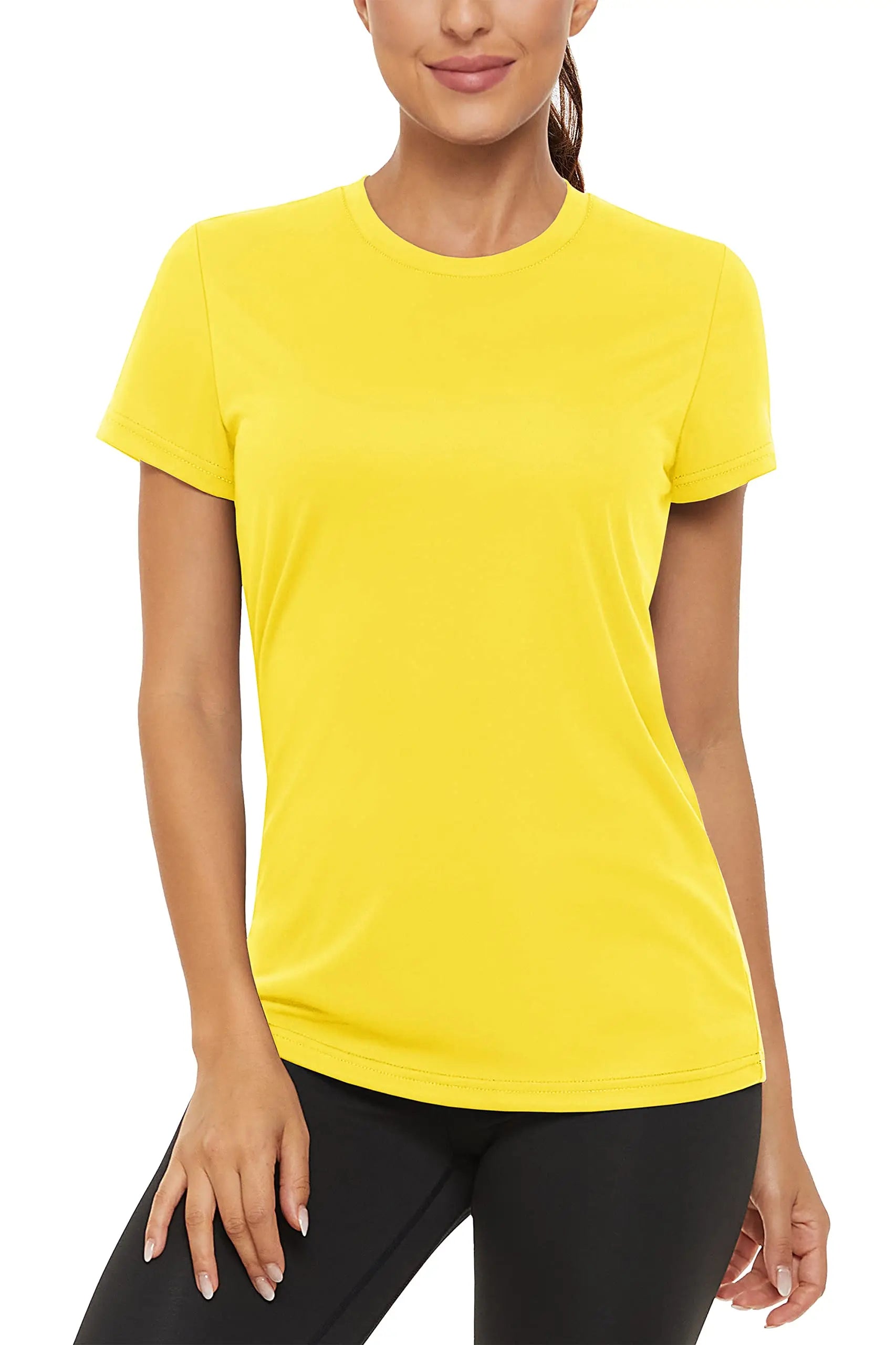 TACVASEN Summer Casual T-shirts UPF 50+ Quick Dry Womens Skin Sun Protection T-shirt Outdoor Running Swim Athletic T shirts Tops