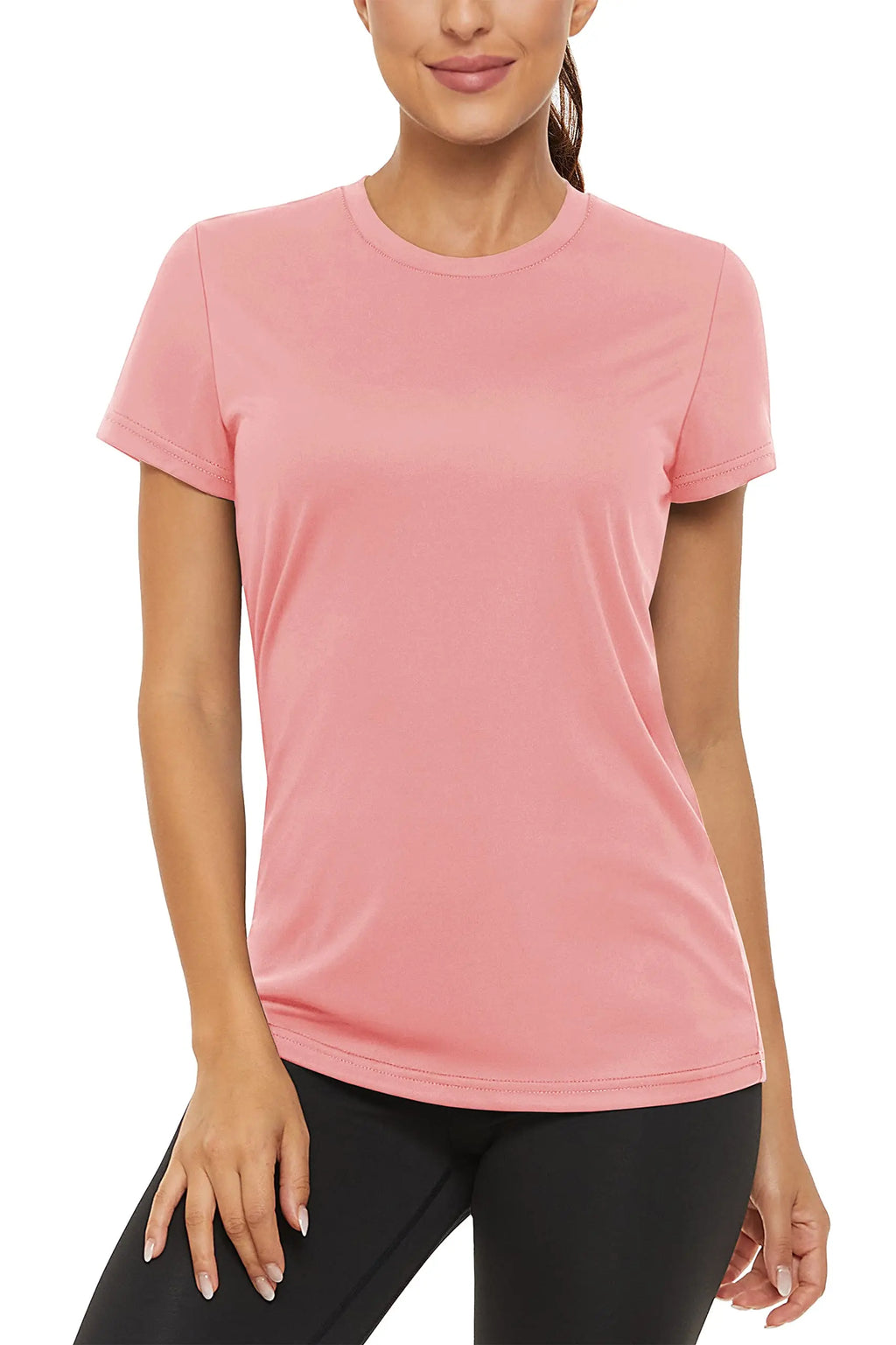 TACVASEN Summer Casual T-shirts UPF 50+ Quick Dry Womens Skin Sun Protection T-shirt Outdoor Running Swim Athletic T shirts Tops