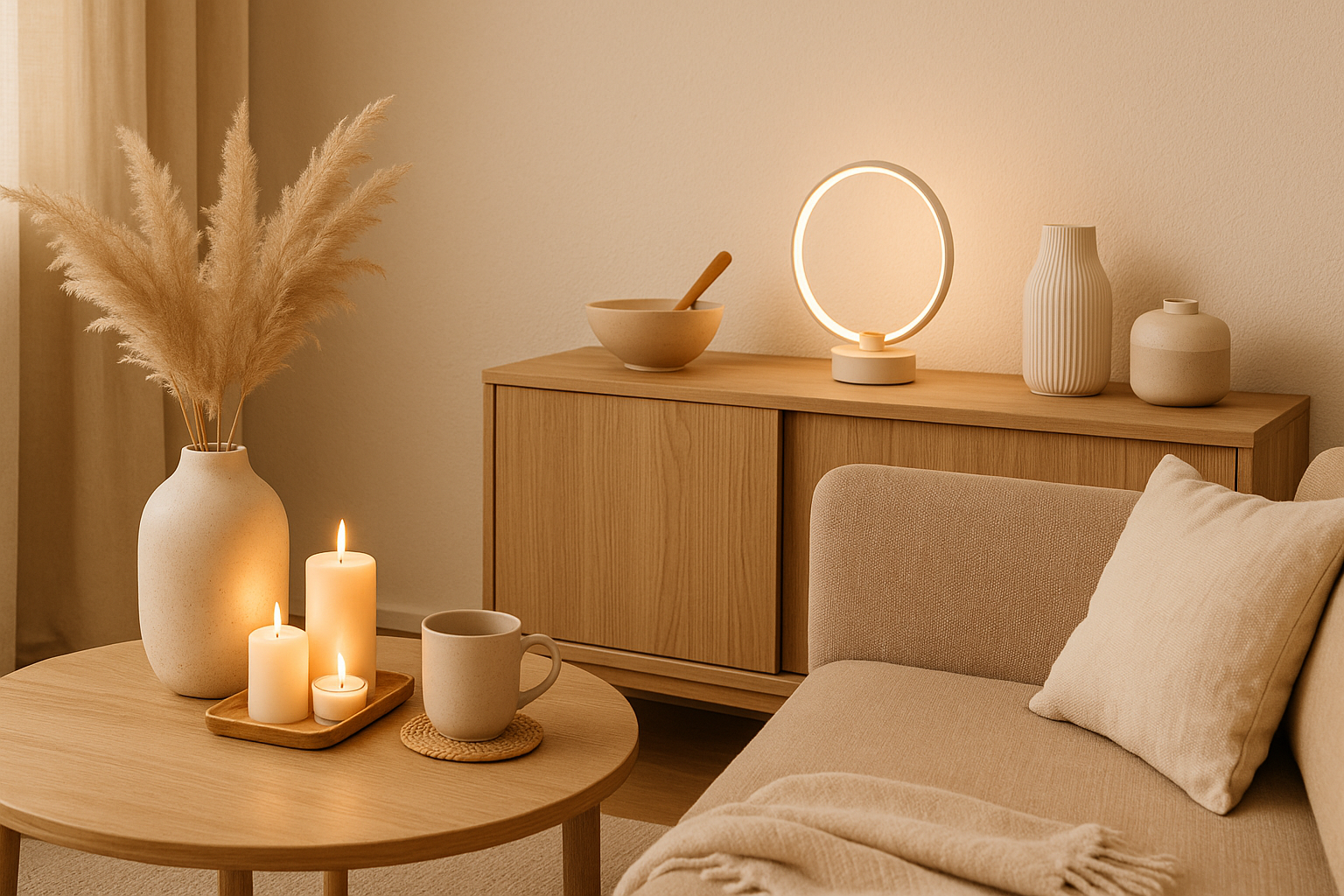 Warm home décor hero banner